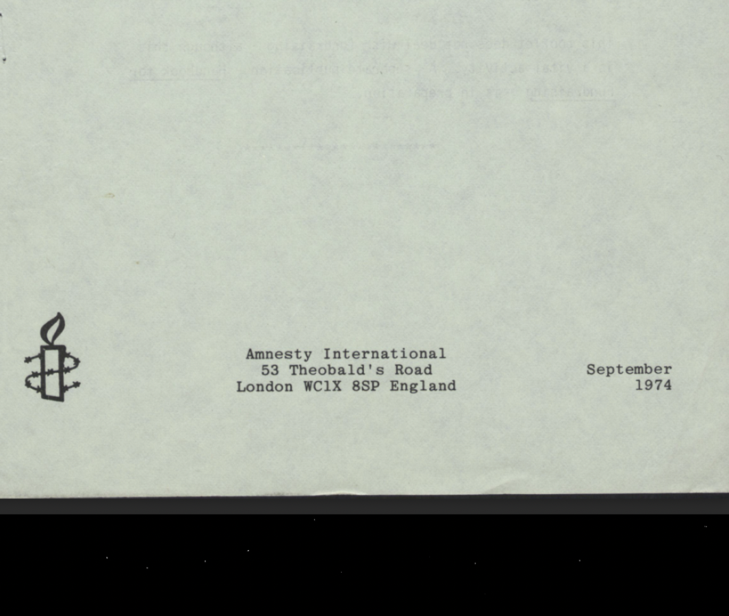 1964年，時任台大政治系教授的彭明敏，因發表「台灣自救宣言」遭逮捕並判刑8年，海外的台灣留學生為此積極向國際特赦組織求援。 當時，國際特赦組織雖尚未在台灣成立分會，但 瑞典分會開始長期聲援彭明敏，他們致函 #台灣的警備總部與時任總統蔣介石，要求政府釋放彭明敏；隔年，1965年，彭明敏獲得特赦。