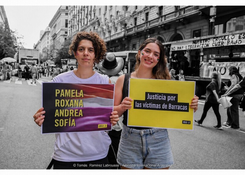 Activists call for justice after two lesbian couples who were fatally assaulted in Buenos Aires, Argentina.