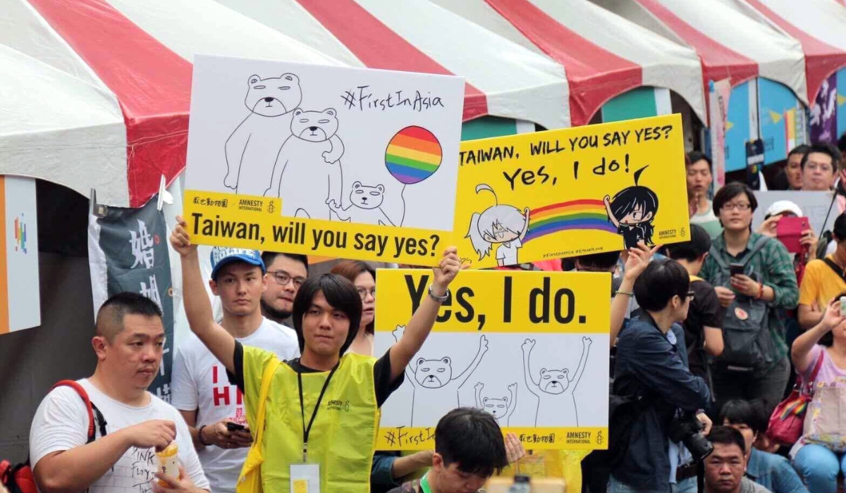 台灣的同性婚姻已經合法。© Amnesty International Taiwan