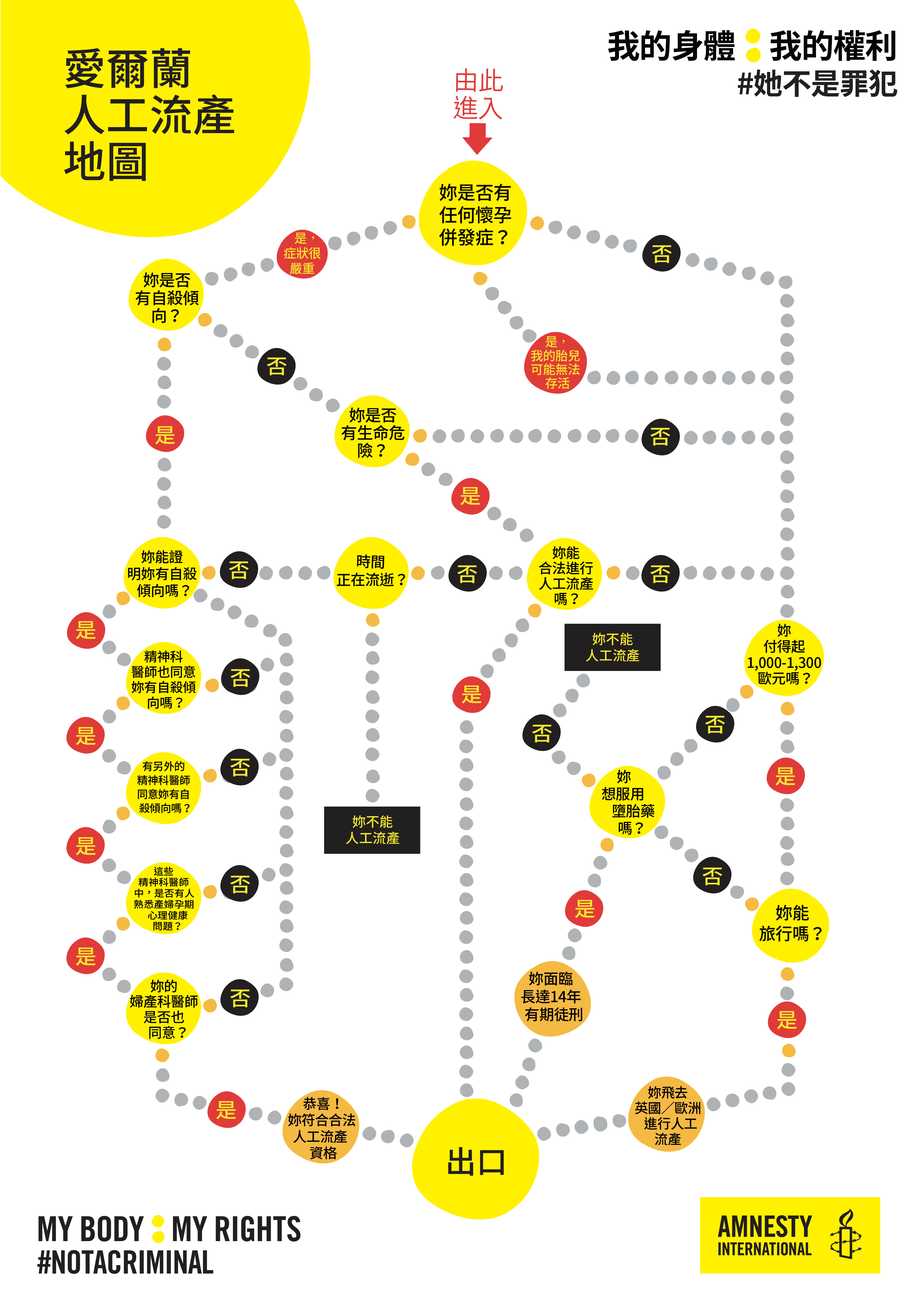 【愛爾蘭】人工流產地圖：妳符合進行合法人工流產的資格嗎？ | 國際特赦組織台灣分會